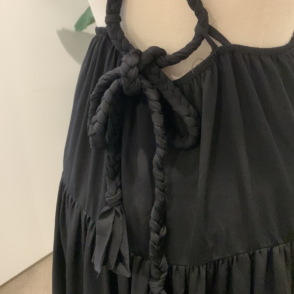 Black Lulus maxi dress with open back. - Picture 3 of 4